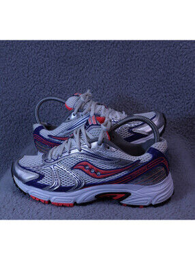 Saucony Oasis Silver Women sz 9 GUC Running Gym 15096-25